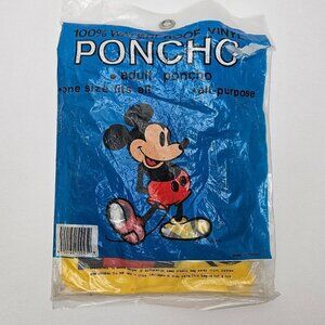 disney poncho waterproof with mickey on the front